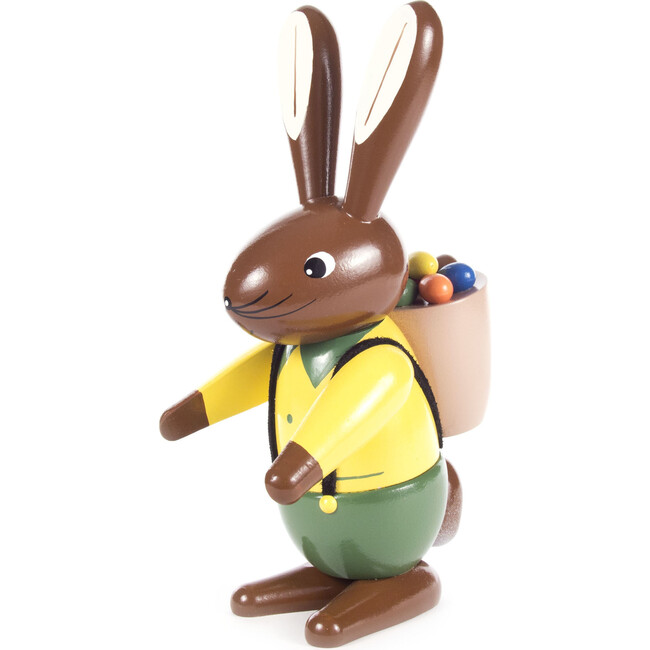 Easter Figure, Rabbit Man With Egg Basket