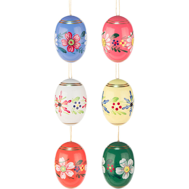 Set of 6 Easter Ornament, Easter Eggs - Ornaments - 1