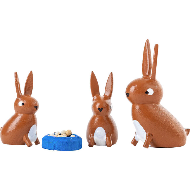 Mini Rabbit Family, Brown