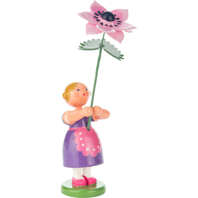 Easter Figurine, Violet Flower Girl