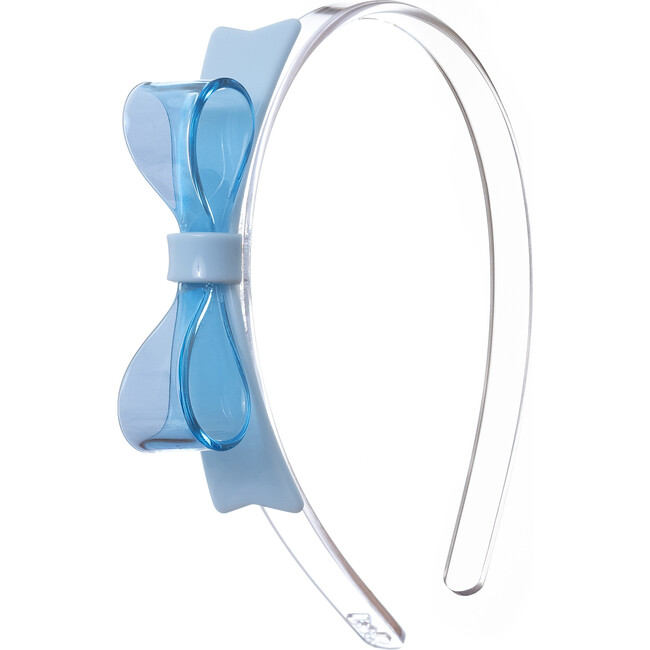 Bow Tie Headband, Light Blue