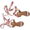 Noel Tie Up Sandals, Florals - Sandals - 2