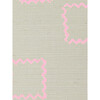 Nathan Turner Zag Squares Grasscloth Wallpaper, Pink - Wallpaper - 3