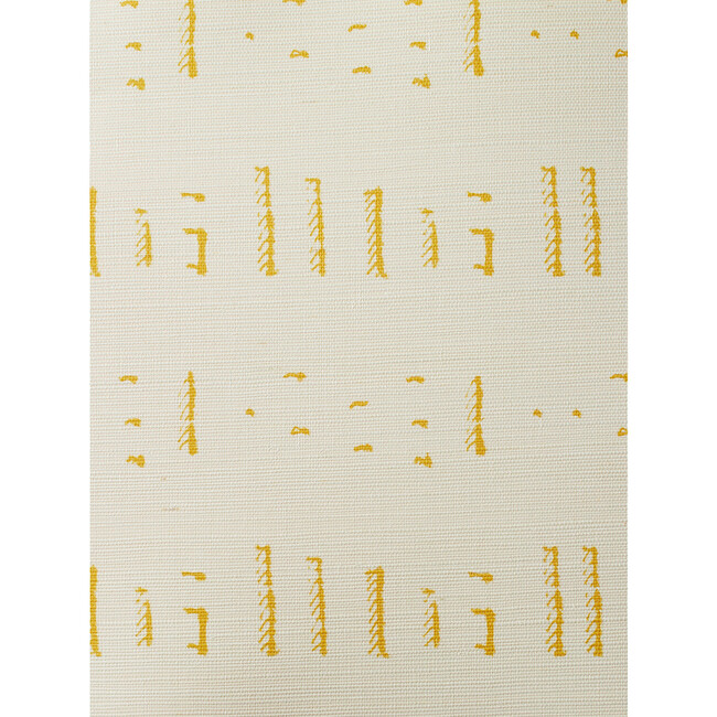 Nathan Turner Stitch Grasscloth Wallpaper, Gold