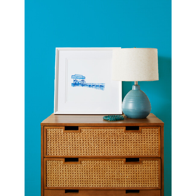 Solid Grasscloth Wallpaper, Bright Blue - Wallpaper - 2