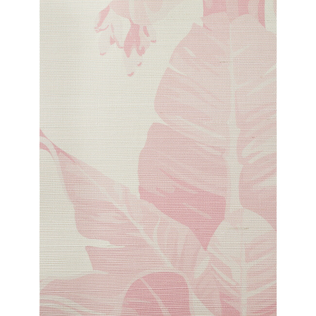 Pacifico Palm Grasscloth Wallpaper, Garcelle Pink