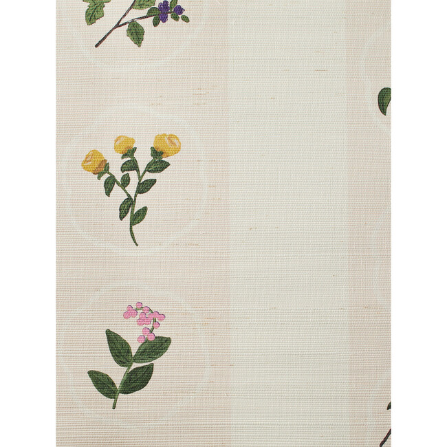 Montaigne Stripe Grasscloth Wallpaper, Peach