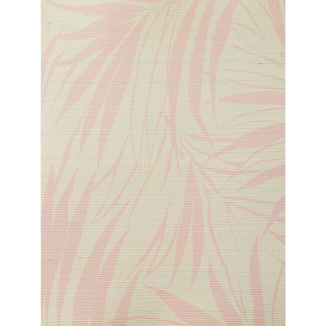 Majesty Palm Glasscloth Wallpaper, Pink