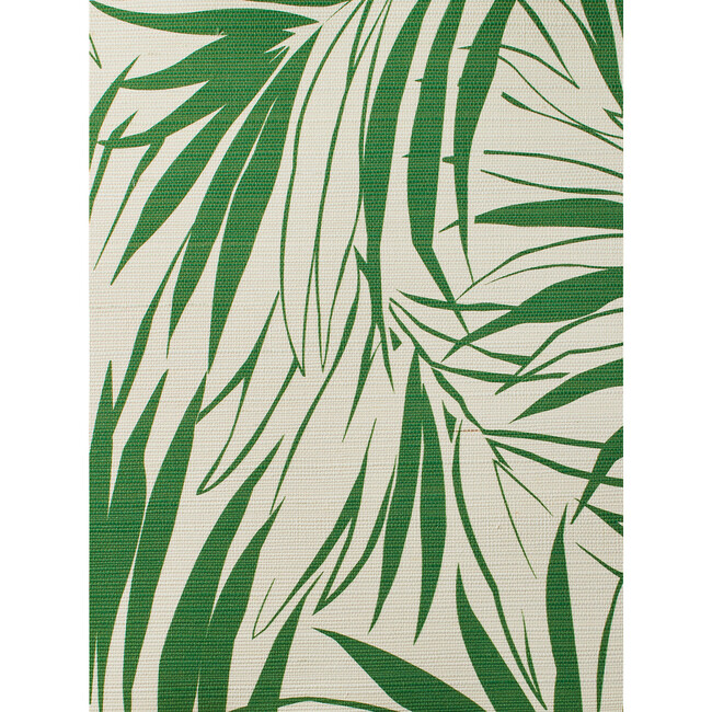 Majesty Palm Glasscloth Wallpaper, Green