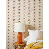 Montaigne Stripe Grasscloth Wallpaper, Peach - Wallpaper - 2