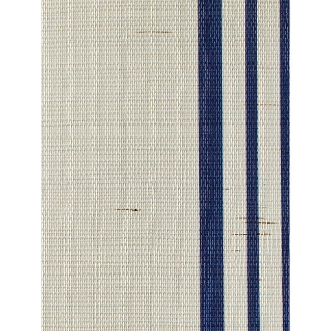 Nathan Turner Yorkshire Stripe Grasscloth Wallpaper, Navy - Wallpaper - 3