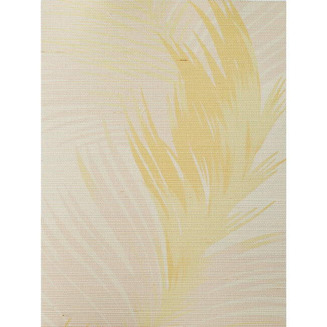Nathan Turner Belafonte Palm Grasscloth Wallpaper, Gold