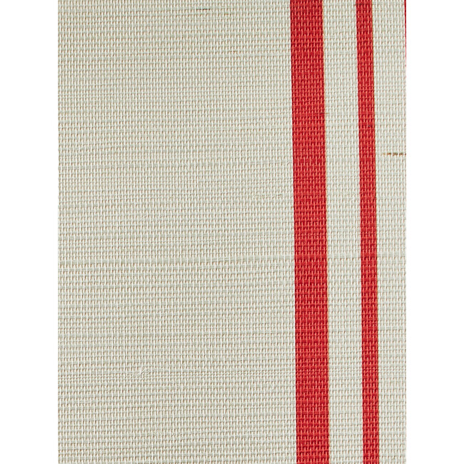 Nathan Turner Yorkshire Stripe Grasscloth Wallpaper, Red - Wallpaper - 3