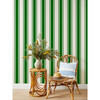Nathan Turner Yorkshire Stripe Grasscloth Wallpaper, Green - Wallpaper - 2
