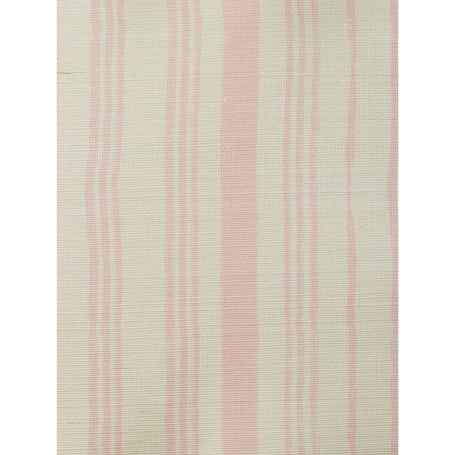 Nathan Turner Painted Stripes Grasscloth Wallpaper, Pink