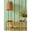 Nathan Turner Painted Stripes Grasscloth Wallpaper, Green - Wallpaper - 2