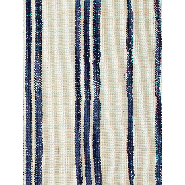 Nathan Turner Painted Stripes Grasscloth Wallpaper, Navy - Wallpaper - 3