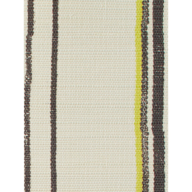 Nathan Turner Two-Tone Stripe Grasscloth Wallpaper, Daffodil/Terracotta - Wallpaper - 3