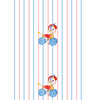 Fisher Price Patch Pony Stripe Traditional Wallpaper, White - Wallpaper - 3