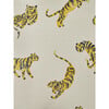 Tigers Grasscloth Wallpaper, White - Wallpaper - 1 - thumbnail