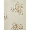 Foliage Lions Grasscloth Wallpaper, White - Wallpaper - 1 - thumbnail