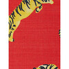 Tigers Grasscloth Wallpaper, Red - Wallpaper - 3