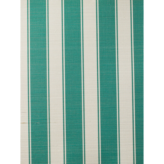 Ojai Stripe Grasscloth Wallpaper, Green