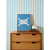 Ojai Stripe Grasscloth Wallpaper, Baby Blue - Wallpaper - 2