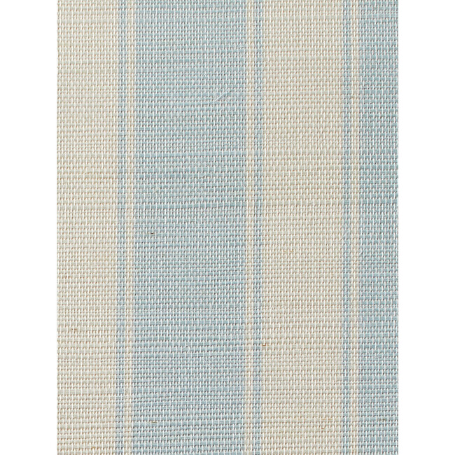 Ojai Stripe Grasscloth Wallpaper, Baby Blue - Wallpaper - 3