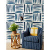 Watercolor Weave Large Glasscloth Wallpaper, Blue - Wallpaper - 2