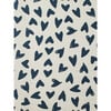 Scattered Hearts Grasscloth Wallpaper, Navy/White - Wallpaper - 1 - thumbnail