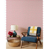 Tangier Medallion Grasscloth Wallpaper, Rose - Wallpaper - 2