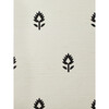 Block Print Grasscloth Wallpaper, Black/White - Wallpaper - 1 - thumbnail