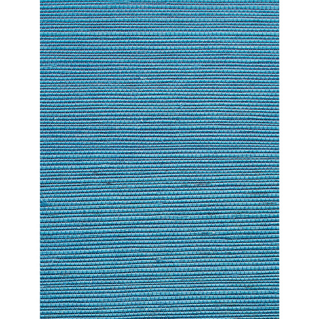 Solid Grasscloth Wallpaper, Cadet Blue - Wallpaper - 3