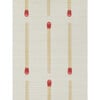 Matchstick Grasscloth Wallpaper, Red/White - Wallpaper - 3