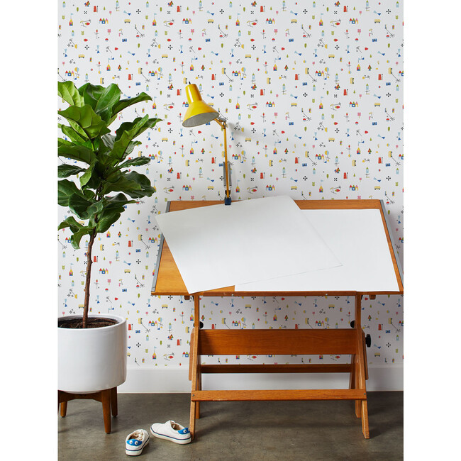 Fisher Price Land Removable Wallpaper, White - Wallpaper - 2