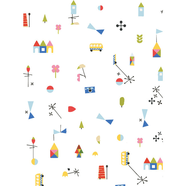 Fisher Price Land Removable Wallpaper, White - Wallpaper - 3