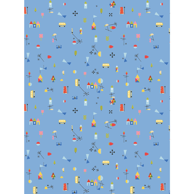 Fisher Price Land Traditional Wallpaper, Periwinkle