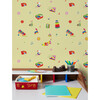 Fisher Price Toy Toss Spaced Removable Wallpaper, Yellow - Wallpaper - 2
