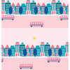 Fisher Price Bus Route Traditional Wallpaper, Pink - Wallpaper - 3