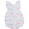 Pretty Ocean Sunsuit, Pink - Rompers - 1 - thumbnail