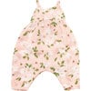 Magnolia Muslin Tie Back Romper, Pink - Rompers - 1 - thumbnail