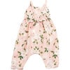 Magnolia Muslin Tie Back Romper, Pink - Rompers - 2 - thumbnail