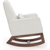 Faux Sheepskin Joya Rocker, Walnut Base - Nursery Chairs - 2