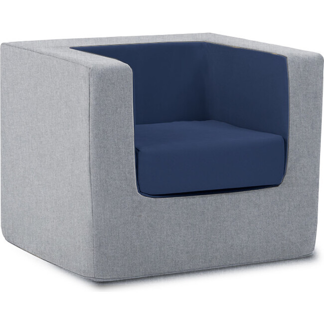 Cubino Kids Chair, Navy - Kids Seating - 1