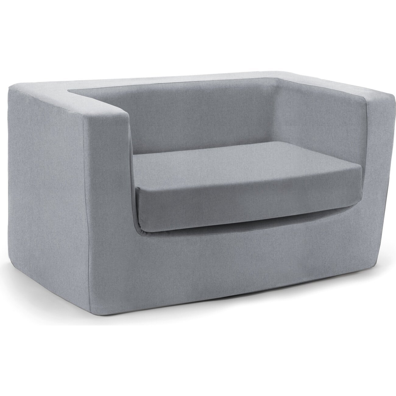 Cubino Loveseat, Nordic Grey Monte Kids Seating Maisonette