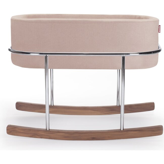Rockwell Bassinet, Chrome-Walnut Frame - Bassinets - 3
