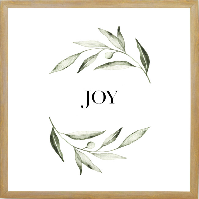 Joy Wreath Sign, Farmhouse Brown Frame