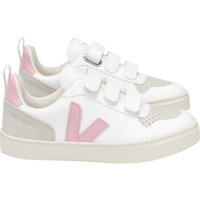 V-10 Velcro Sneakers Pink, White - Sneakers - 1
