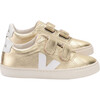 Esplar Velcro Platinum Sneakers, Platinum - Sneakers - 1 - thumbnail